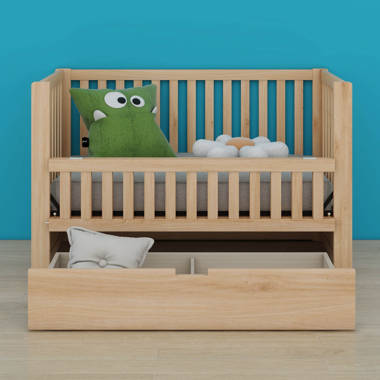 White cot bed with cheap storage